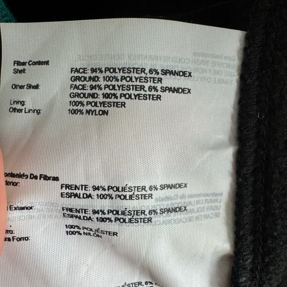 Halifax‎ Traders Gray Blue Hooded Full Zip Fleece Lined Softshell Jacket Size S - Picture 9 of 10